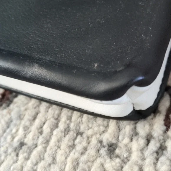 Kate Spade Saturday 2 in 1 Black & White Leather Double Wallet Wristlet - Picture 9 of 16